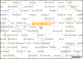 map of Ackenbrock