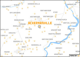 map of Ackermanville