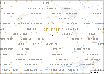 map of Ackfeld