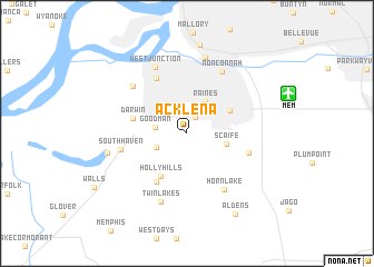 map of Acklena