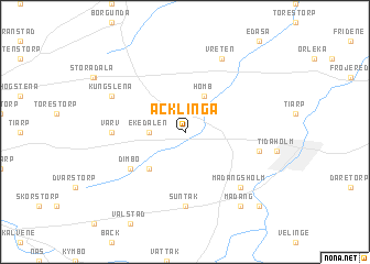 map of Acklinga