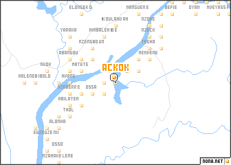map of Ackok