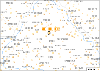 map of Ackovići