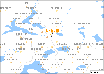 map of Acksjön