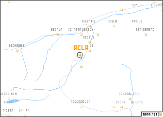 map of Acla