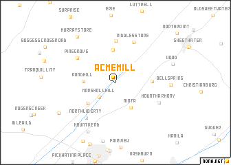 map of Acme Mill