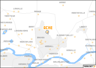 map of Acme