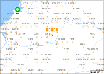 map of Acoga