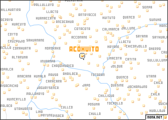 map of Acohuito