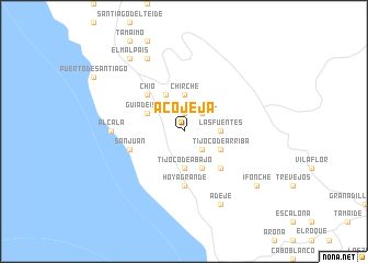 map of Acojeja