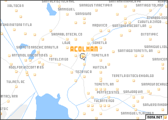 map of Acolman