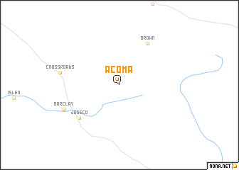 map of Acoma