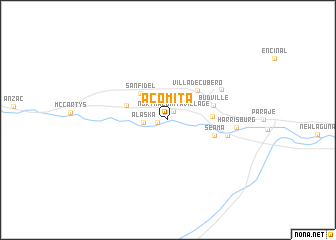 map of Acomita