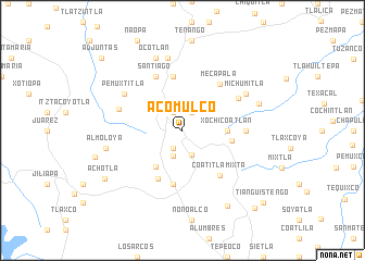 map of Acomulco