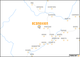 map of Aconekien