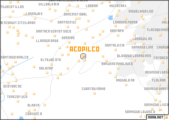 map of Acopilco