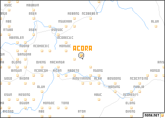 map of Acora