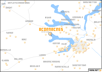 map of Acorn Acres