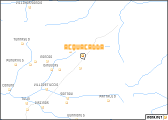 map of Acquacadda