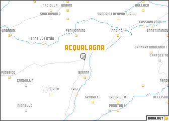 map of Acqualagna