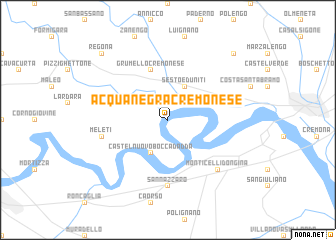 map of Acquanegra Cremonese