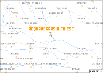 map of Acquanegra sul Chiese