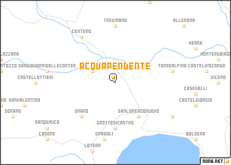 map of Acquapendente