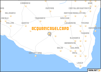 map of Acquarica del Capo