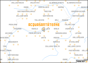 map of Acquasanta Terme