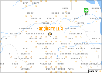 map of Acquatella
