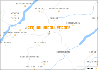 map of Acquaviva Collecroce