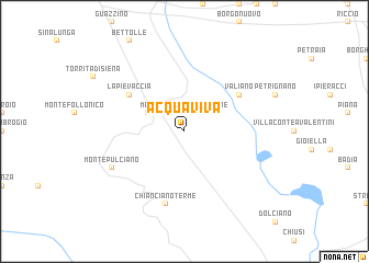 map of Acquaviva