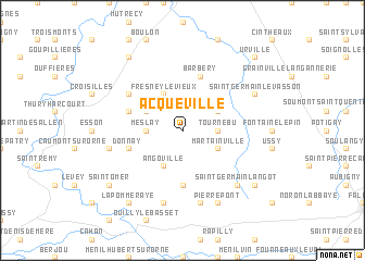 map of Acqueville