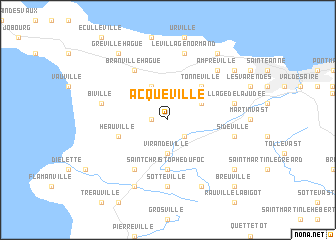 map of Acqueville
