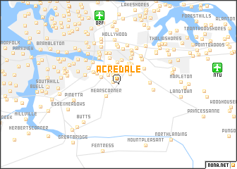 map of Acredale