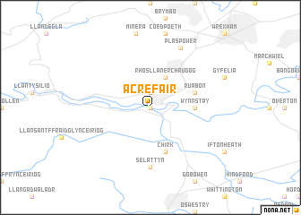 map of Acrefair