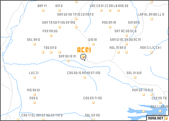 map of Acri