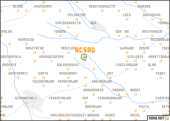 map of Acsád