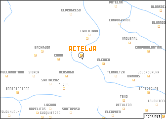 map of Acteljá