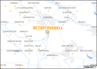 map of Acton Trussell