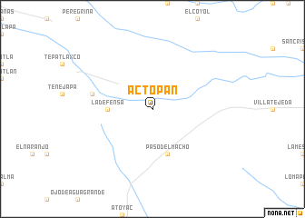 map of Actopan