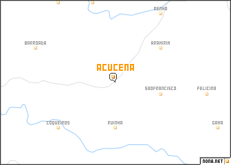 map of Açucena