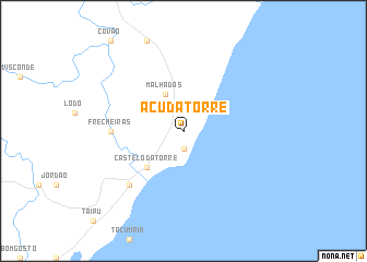 map of Açu da Tôrre