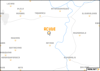 map of Açude