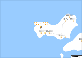 map of Acuminca