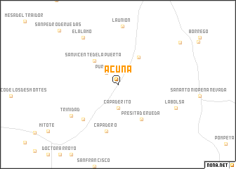 map of Acuña