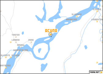 map of Acuña