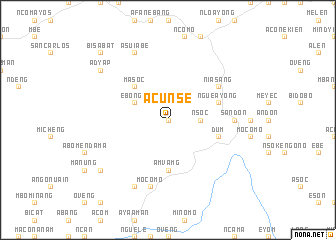 map of Acunse