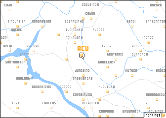 map of Açu