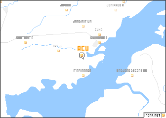 map of Açu